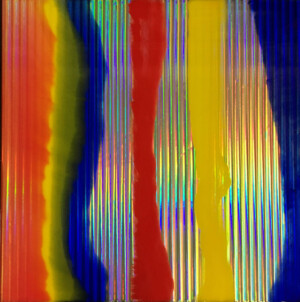 ciclo Ololux, cm 60x60, resine su tavola, 2019